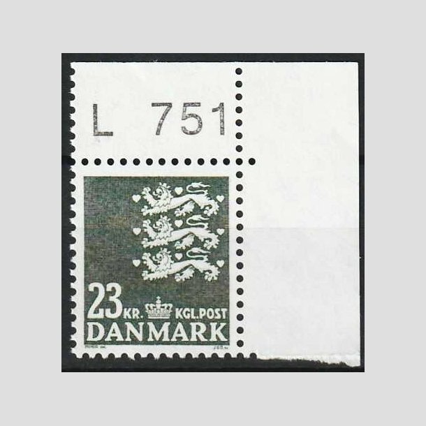 FRIM�RKER DANMARK | 1990 - AFA 959 - Rigsv�ben - 23,00 Kr. gr�nsort - Postfrisk L751