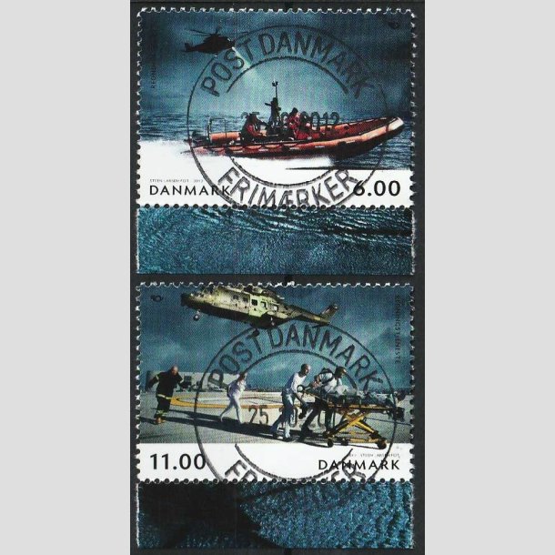 FRIM�RKER DANMARK | 2012 - AFA 1698A+1699A - Norden ved havet - 6,00 + 11,00 Kr. flerfarvet - Pragt Stemplet