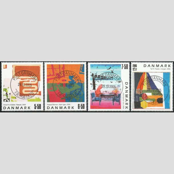 FRIM�RKER DANMARK | 2005 - AFA 1439-1442 - Frim�rkekunst 8. - 5,50-12,50 Kr. i s�t - Lux Stemplet
