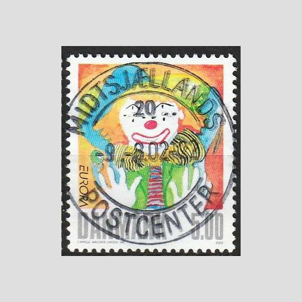 FRIM�RKER DANMARK | 2002 - AFA 1320 - Cirkus - 5,00 Kr. flerfarvet - Pragt Stemplet