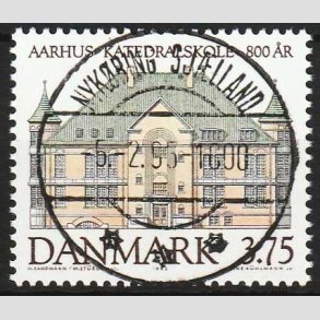 FRIM�RKER DANMARK | 1995 - AFA 1084 - Aahus Katedralskole 800 �r - 3,75 Kr. flerfarvet - Lux Stemplet