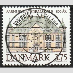 FRIM�RKER DANMARK | 1995 - AFA 1084 - Aahus Katedralskole 800 �r - 3,75 Kr. flerfarvet - Lux Stemplet