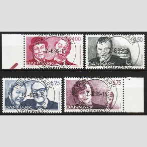 FRIM�RKER DANMARK | 1999 - AFA 1212-15 - Dansk revy - Komplet s�t - Pragt Stemplet 