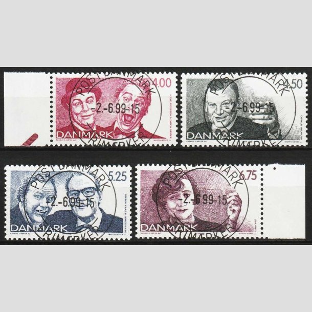 FRIM�RKER DANMARK | 1999 - AFA 1212-15 - Dansk revy - Komplet s�t - Pragt Stemplet 