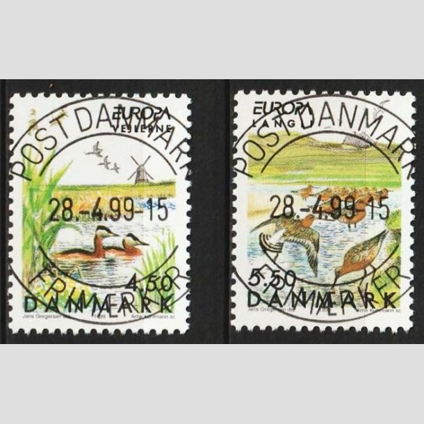 FRIM�RKER DANMARK | 1999 - AFA 1209-10 - Naturreservater - 4,50 + 5,50 Kr. - Lux Stemplet