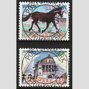 FRIM�RKER DANMARK | 1998 - AFA 1184+85 - Nationale festdage - 3,75 + 4,50 Kr. flerfarvet - Pragt Stemplet