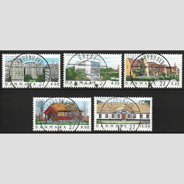 FRIM�RKER DANMARK | 2003 - AFA 1356-60 - Danske boliger II. - Komplet s�t - Lux Stemplet