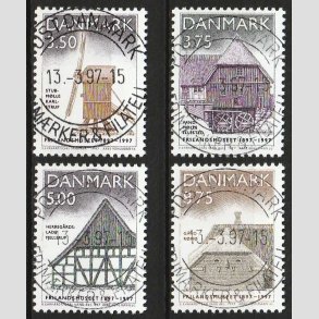 FRIM�RKER DANMARK | 1997 - AFA 1139-42 - Frilandsmuseet 100 �r - Komplet s�t - Lux Stemplet