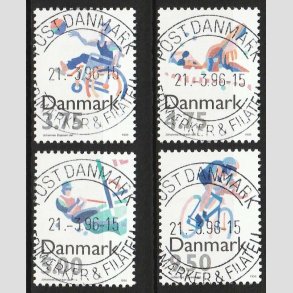 FRIM�RKER DANMARK | 1996 - AFA 1111-14 - Sport - Komplet s�t - Pragt Stemplet