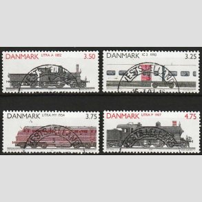 FRIM�RKER DANMARK | 1991 - AFA 985-88 - Lokomotiver - Komplet s�t - Pragt Stemplet