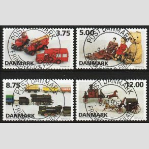 FRIM�RKER DANMARK | 1995 - AFA 1103-06 - Dansk leget�j - 3,75-12,00 Kr. flerfarvet i s�t - Lux Stemplet