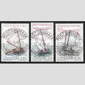 FRIM�RKER DANMARK | 1996 - AFA 1119-21 - Danske tr�joller - Komplet s�t - Pragt Stemplet