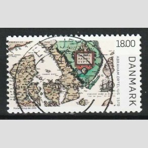 FRIM�RKER DANMARK | 2009 - AFA 1588 - Gamle Danmarkskort - 18,00 Kr. - Stemplet Esbjerg