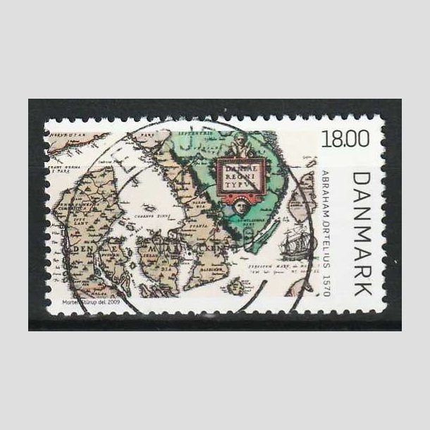 FRIM�RKER DANMARK | 2009 - AFA 1588 - Gamle Danmarkskort - 18,00 Kr. - Stemplet Esbjerg