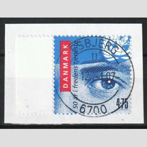 FRIM�RKER DANMARK | 2007 - AFA 1500 - Danske FN soldater i 50 �r. - 4,75 Kr. p� klip - Lux Stemplet
