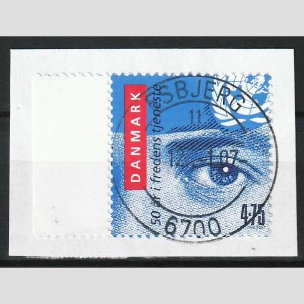 FRIM�RKER DANMARK | 2007 - AFA 1500 - Danske FN soldater i 50 �r. - 4,75 Kr. p� klip - Lux Stemplet