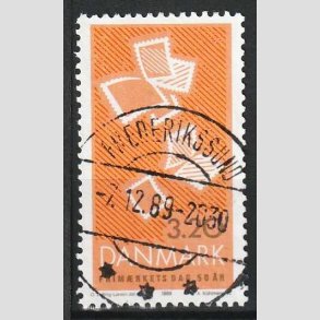 FRIM�RKER DANMARK | 1989 - AFA 951 - Frim�rkets Dag 50 �r - 3,20 Kr. - Pragt Stemplet Frederikssund