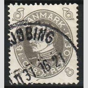 FRIM�RKER DANMARK | 1930 - AFA 188 - Chr. X 60 �r - 8 �re gr� - Stemplet