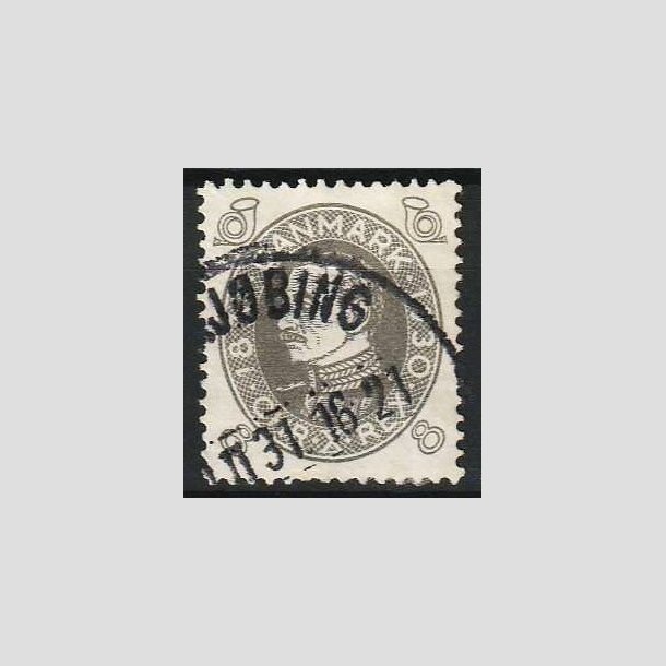 FRIM�RKER DANMARK | 1930 - AFA 188 - Chr. X 60 �r - 8 �re gr� - Stemplet