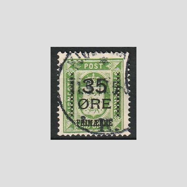 FRIM�RKER DANMARK | 1912 - AFA 62 - 35/32 �res Provisorier gr�n - Stemplet