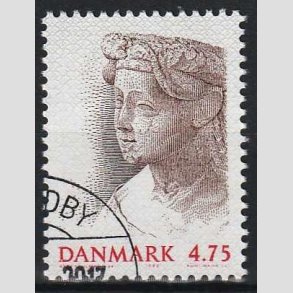FRIM�RKER DANMARK | 1992 - AFA 1012 - Nordia 94 - 4,75 Kr. brun/r�d/gr� - P�nt hj�rnestemplet 