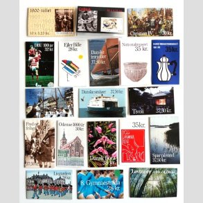 FRIM�RKER DANMARK | H�FTER | Lot med 19 stk. forskellige postfriske frim�rkeh�fter
