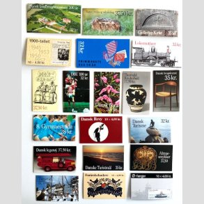 FRIM�RKER DANMARK | H�FTER | Lot med 20 stk. forskellige postfriske frim�rkeh�fter