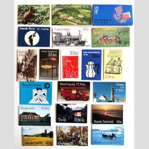 FRIM�RKER DANMARK | H�FTER | Lot med 20 stk. forskellige postfriske frim�rkeh�fter