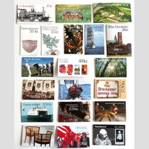 FRIM�RKER DANMARK | H�FTER | Lot med 20 stk. forskellige postfriske frim�rkeh�fter