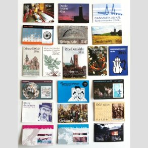 FRIM�RKER DANMARK | H�FTER | Lot med 20 stk. forskellige postfriske frim�rkeh�fter