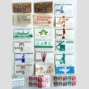 FRIM�RKER DANMARK | H�FTER | Lot med 20 stk. forskellige postfriske frim�rkeh�fter
