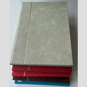 FRIMRKER NORGE: Parti i 5 stk. indstiksbger med lager, samling mv. nsten alt er stemplet.