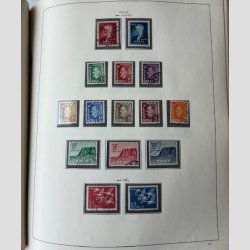 FRIMRKER NORGE: God tt besat samling, nrmest komplet ml. 1945-2000, pnt stemplet