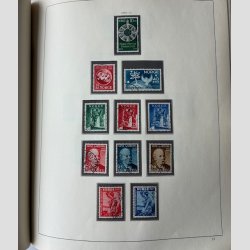 FRIMRKER NORGE: God tt besat samling, nrmest komplet ml. 1945-2000, pnt stemplet