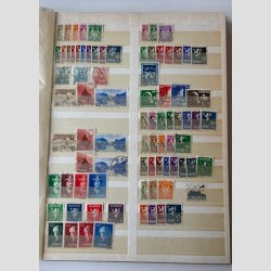 FRIMRKER NORGE: Parti i 5 stk. indstiksbger med lager, samling mv. nsten alt er stemplet.