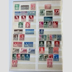 FRIMRKER NORGE: Parti i 5 stk. indstiksbger med lager, samling mv. nsten alt er stemplet.