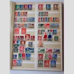 FRIMRKER NORGE: Parti i 5 stk. indstiksbger med lager, samling mv. nsten alt er stemplet.