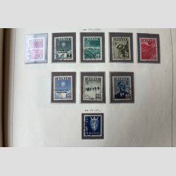 FRIMRKER NORGE: God tt besat samling, nrmest komplet ml. 1945-2000, pnt stemplet