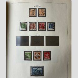 FRIMRKER NORGE: God tt besat samling, nrmest komplet ml. 1945-2000, pnt stemplet