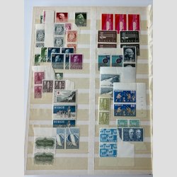 FRIMRKER NORGE: Parti i 5 stk. indstiksbger med lager, samling mv. nsten alt er stemplet.