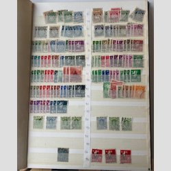 FRIMRKER NORGE: Parti i 5 stk. indstiksbger med lager, samling mv. nsten alt er stemplet.