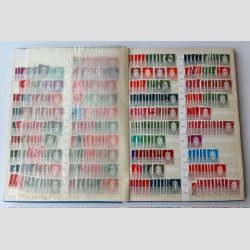 FRIMRKER NORGE: Parti i 5 stk. indstiksbger med lager, samling mv. nsten alt er stemplet.