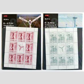 FRIM�RKER DANMARK | 2007 - AFA 1493+94 (SM�ARK NR. 29+30) - Danske vindm�ller - Postfrisk