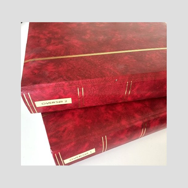 FRIM�RKER OVERS� | Fin samling i to albums med mange lande repr�senteret (Se fotoudsnit.)  