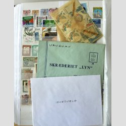 FRIM�RKER OVERS� | Fin samling i to albums med mange lande repr�senteret (Se fotoudsnit.)  