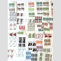 FRIM�RKER DANMARK | Godt lot Marginalblokke div. 125 stk. incl. nogle lidt bedre - Postfrisk