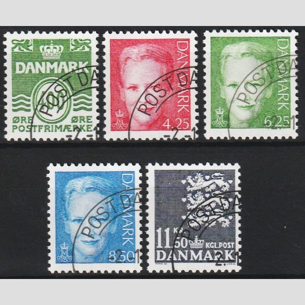 FRIM�RKER DANMARK | 2003 - AFA 1337-41 - B�lgelinie mv. - Komplet s�t - Flot Stemplet