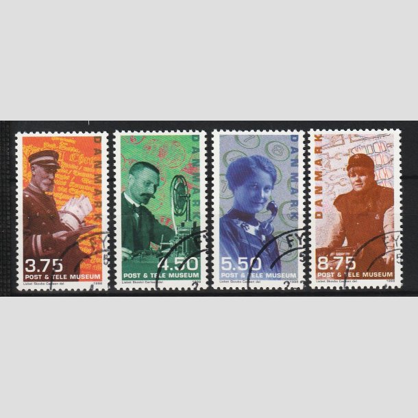 FRIM�RKER DANMARK | 1998 - AFA 1176-79 - Post &amp; Tele Museet - Komplet s�t - Flot Stemplet