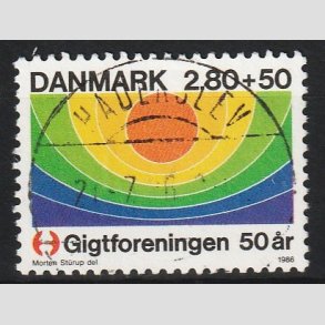 FRIM�RKER DANMARK | 1986 - AFA 855 - Gigtforeningen 50 �r - 2,80 Kr. + 50 �re - Lux Stemplet