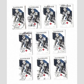 FRIM�RKER DANMARK | 1994 - AFA 1069 - Prins Henrik 60 �r. - 3,75 Kr. + 50 �re x 10 - P�nt Stemplet